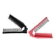 thumbnail image 5 of 2 Uds Peine De Pelo Plegable Cepillo De Doble Cabeza Mini Peine De Bolsillo Negro Rojo, 5 of 5