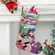 thumbnail image 2 of ¡Vamos, Mandy! Tema: Calcetines de Navidad, fino lino blanco para colgar en escaleras y chimenea, decoración navideña para el hogar, regalo de Navidad. 45cm × 32cm, 2 of 5