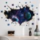 thumbnail image 1 of Adhesivos de pared ASMPIO 3D Space Galaxy para dormitorio y sala de estar, 1 of 7