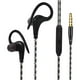 thumbnail image 1 of Auriculares deportivos con cable, conector de 3,5 mm, uso cómodo en la oreja, livianos, con auriculares con gancho para colocar sobre la oreja , negro negro 1, 1 of 5