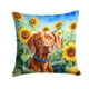 thumbnail image 1 of Cojín In Sunflowers Vizsla 14 X 14 Cm, 1 of 6