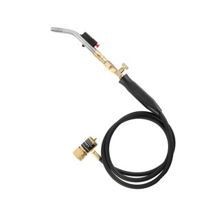 Magideal - Soplete De Propano Quemador De Plomería De Gas Antorcha Manguera De Mano Gas Propano Licuado Con Válvulas Reguladoras Antorcha De Soldadura Soplete De Doble Ajustable