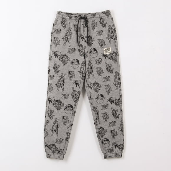 Pantalón de Buzo Full Print The Mandalorian Gris Star Wars
