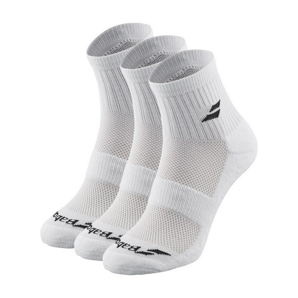 Calcetin Babolat Quarter Blanco - 3 Pares Tenis Padel
