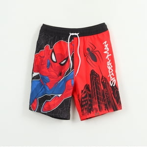 Traje De Baño Niño Rojo Personaje Spiderman Marvel
