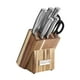 thumbnail image 1 of Juego de cuchillos Cuisinart C77SS-7P de acero inoxidable con bloque de acacia, 1 of 3