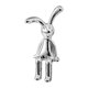 thumbnail image 2 of Escultura De Conejo Galvanizada Regalos Lindos Del Coche Figuras De Decoración Del Jardín Del Hogar 4,4 Cm X 3 Cm X 8,7 Cm Plata, 2 of 5