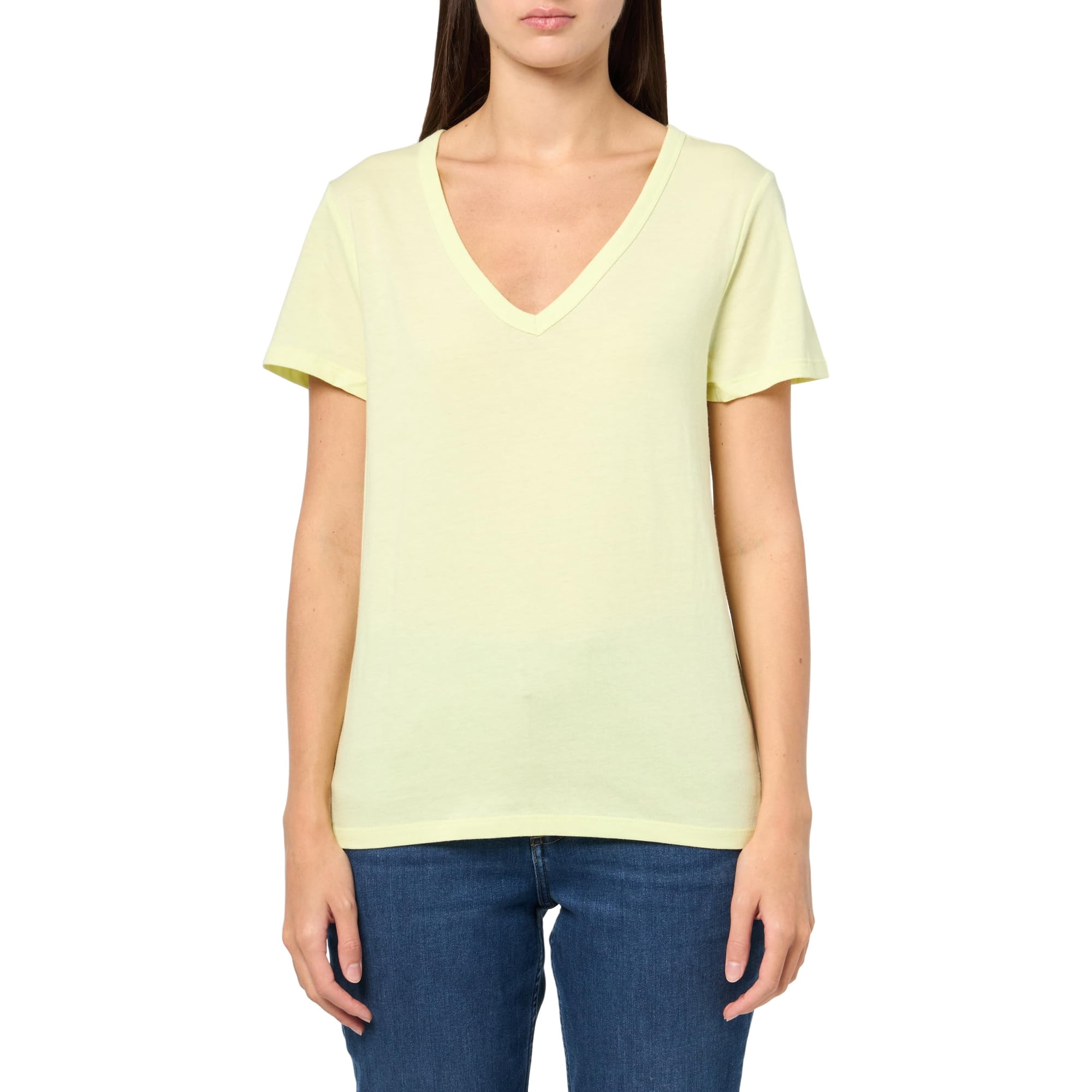 Camiseta Gap Con Cuello En V Favorita Para Mujer, Color Cidra, Talla S