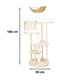 thumbnail image 3 of Rascador Para Gatos con Casa Elegante Beige 160x50x50, 3 of 6