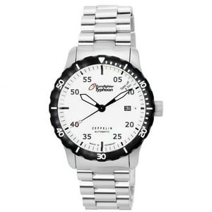 Zeppelin - Reloj Eurofighter Typhoon Automático Con Esfera Beige Luminosa 7268M-5 7268M5 200M Para Hombre