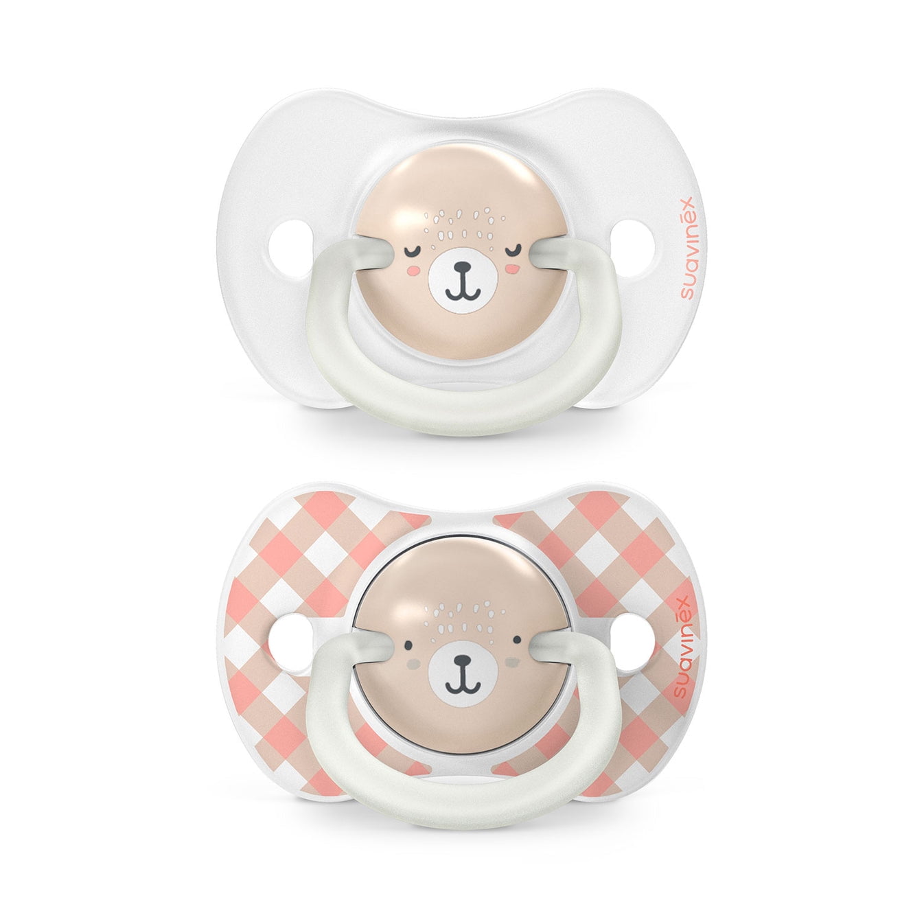 Suavinex - Chupete 6-18 Meses Noche/día Fisiologico Silicona Wild Rosa