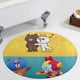 thumbnail image 5 of Alfombra Redonda Brown y Amigos Felpa Coral 60cm, 5 of 6