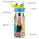 thumbnail image 3 of Con Faldas y a lo Loco Botella de Agua con Tapa Pop Top de Un Toque, Acero Inoxidable, a Prueba de Fugas, para Deportes, Botella Infantil azul 12 oz, 3 of 6
