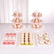 thumbnail image 1 of Juego de soportes para tartas NWK de 5 piezas con 2 soportes grandes para magdalenas de 3 niveles, 1 of 6