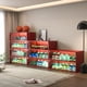 thumbnail image 2 of Red Glass Door Shoe Box Shoe Storage Cabinet For Sneakers With RGB Led Light, 2 of 3