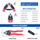 thumbnail image 2 of Cortacables Muzata M015 CT1 de alta resistencia y acero inoxidable, 2 of 6