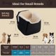 thumbnail image 3 of Asiento para mascotas Snoozer Lookout I talla S negro acolchado, 3 of 9