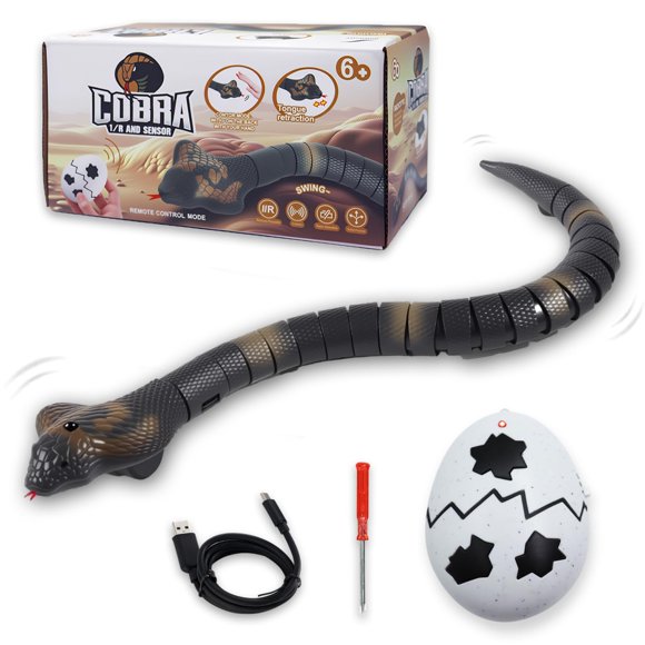 Juguete de Serpiente Cobra a Control Remoto Pixibond 42 cm, Alcance 10 m
