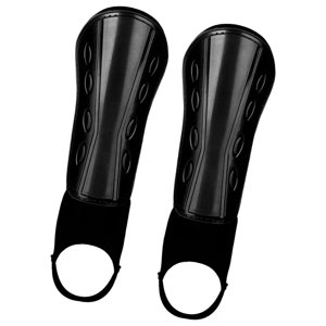 Ioensy - 1 Par De Espinilleras De Fútbol, Correas Ajustables Para Adultos Y Jóvenes, Espinilleras Duraderas, Color Negro Para Adultos