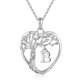 thumbnail image 1 of Collar con colgante de corazón de material mixto, 1 of 2