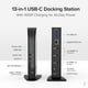 thumbnail image 2 of Estación de acoplamiento triple con triple monitor 13 en 1 USB-C de 100 W, 2 of 7