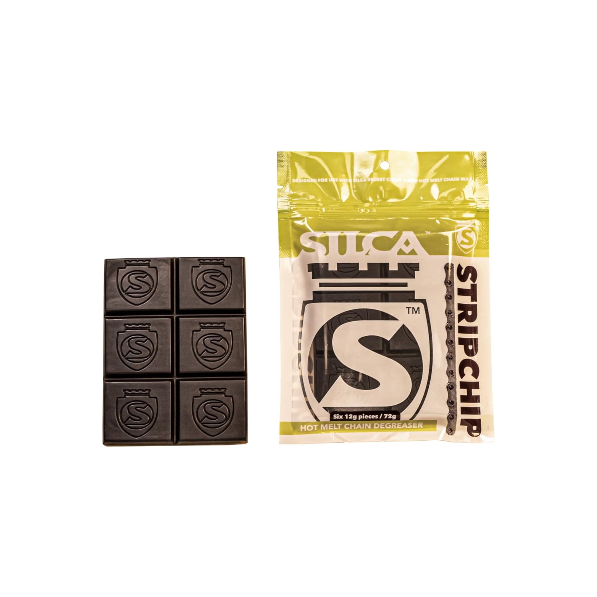 Desengrasante Para Cadenas De Bicicleta Silca Strip Chip, Cera Termofusible, 72 G