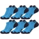 thumbnail image 1 of 6 pares de calcetines de algodón para hombre, de malla poco profunda, transpirables y absorbentes del sudor, para fitness y correr., 1 of 6