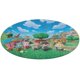 thumbnail image 1 of Animal Crossing Alfombra Redonda de Felpa Coral, Antideslizante, No Desprende Pelusas, Lavable y Duradera para Salón, Dormitorio y Habitación de Niños 60cm, 1 of 6