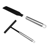 Magideal - Espátula Para Hacer Crepé Dosa Turner, Utensilios De Cocina, Raspadores Para Tarta De Huevo, Agujero Colgante, Máquina Para Hacer Sartenes De Crepé De