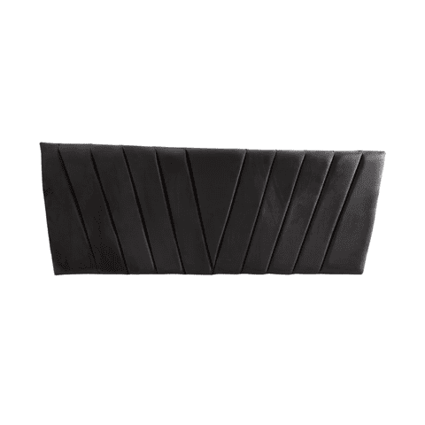 Importclick - Respaldo Elegante Super King Capitone 200X60 Cm Negro Felpa