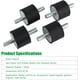thumbnail image 5 of Amortiguador antivibración M10 de 4 piezas, soportes de goma para aisladores de compresor de aire, amortiguador de bomba de 40 x 30 para bobinas de coche y barco MODOU, 5 of 5