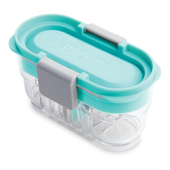 PackIt MOD Mini Bento Verde Menta - Contenedor de Almacenamiento de Alimentos