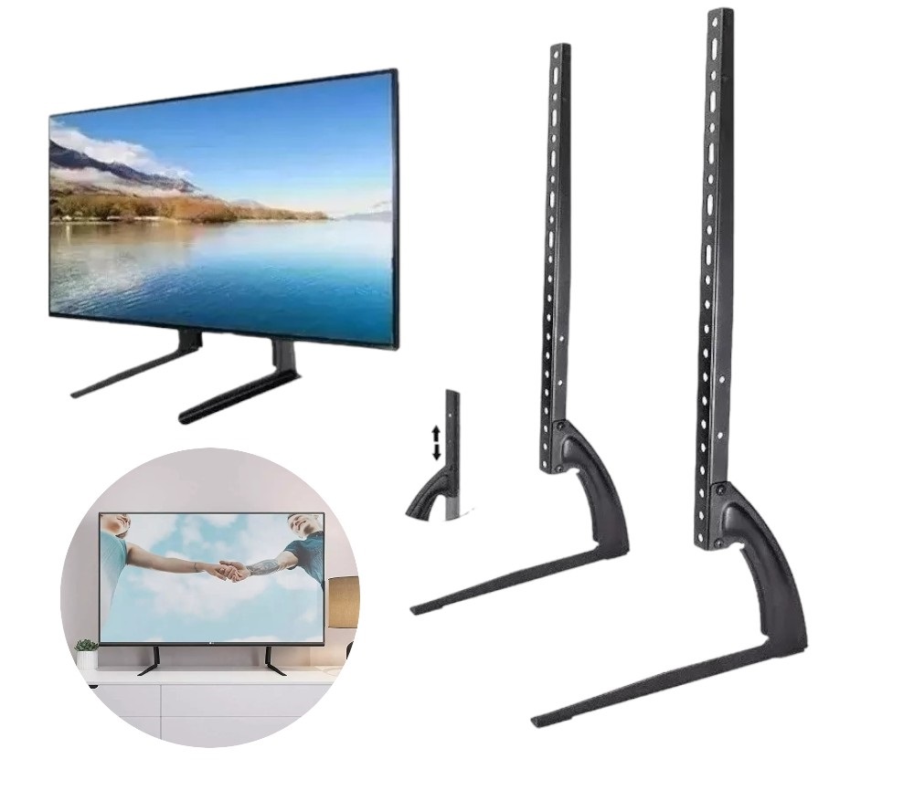 Genérico - Soporte Base Tv Sobre Mesa Universal De 37 A 75 Pulg Color Negro