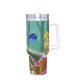 thumbnail image 2 of Bella Durmiente: Princesa Aurora Vaso aislado de acero inoxidable con asa, diseño temático, regalo para familia, amigos y fans; incluye pajita y encaja en el portavasos estándar, 40 oz, 2 of 6
