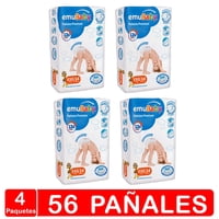 Pañales Emubaby Premium Manga X4- Talla Xxg - 56 Pañales