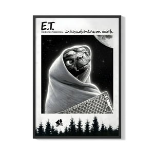 Creango - Cuadro Poster Enmarcado Et El Extraterrestre Decorativo
