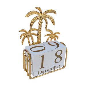 Bothyi - Calendario De Escritorio Calendario Diario Estatua De Dormitorio Decoración Del Hogar De Estilo Vintage