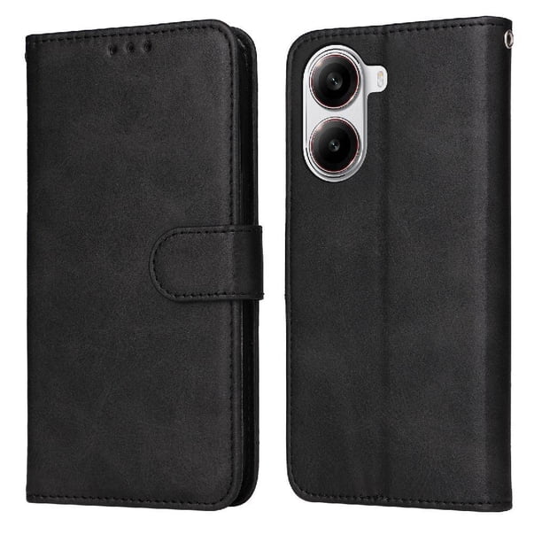 Funda Billetera para Xiaomi Poco X7 Pro con Porta Tarjetas y Soporte Ajustable Negro