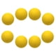 thumbnail image 4 of 8 Bolas De Reacción De Rebote, Bolas De Entrenamiento De Reacción Elástica Para Practicar En Casa, Color Amarillo, 4 of 4