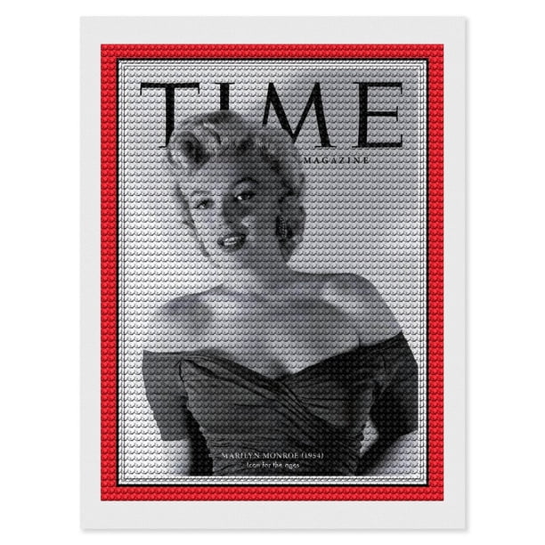 Marilyn Monroe Kits de Pintura de Diamantes para Adultos 5D DIY Diamond Art Kits Full Drill Diamond Dots para Regalo Decoración de Pared y Relajación Artes de Gemas 30*40cm