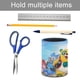 thumbnail image 5 of Oso Agente Especial-theme Cylinder Pen Holder Pencil Organizer with Flannel Lining PVC Leather Material Cardboard Base for study work 10*8CM, 5 of 6