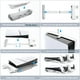 thumbnail image 3 of Soporte Horizontal AARONMEI PS5 Slim con Ventilador de 3 Etapas y Cargador de Controlador Blanco, 3 of 3