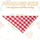 thumbnail image 2 of Uxcell Bandana para Perro, 24 x 17 in Pañuelo para Gato con Estampado de Cuadros de Búfalo, Accesorios de Pañuelo Triangular Ajustable Lavable, (Rosa), para Mascotas Pequeñas, Medianas, Grandes, 2 of 7