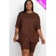 thumbnail image 1 of Conjunto De Top Holgado Y Shorts De Ciclista De Talla Grande, 1 of 2