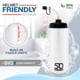 thumbnail image 2 of Botella de agua deportiva de 1 litro con pajita, 50 unidades de plástico resistente sin BPA, 2 of 6