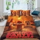 thumbnail image 2 of Sausage Party: Foodtopia Conjunto de sábanas temático, trío de piezas, cómodo y amigable con la piel, diseño único, regalo de decoración para el hogar para familiares, amigos y fans,135cm *200cm, 2 of 6