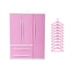 thumbnail image 5 of Armario para muñecas, armario para muñecas, miniaturas decorativas con 10 perchas, adorno, organizador de ropa para muñecas, accesorios para muñecas y, 5 of 5