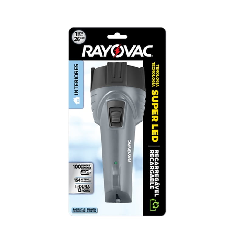 Rayovac - Linterna Recargable Super Led Big