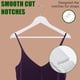 thumbnail image 3 of Perchas de madera Amber Home White, paquete de 20 con barra antideslizante para pantalones, 3 of 7