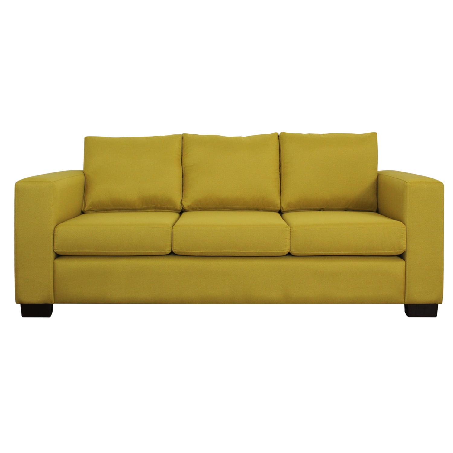 Living Store - Sofá 3 Cuerpos Chelsea 200 Cm Tela Amarillo